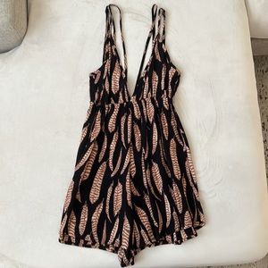 Blue Life Feather Romper XS by Plant Blue